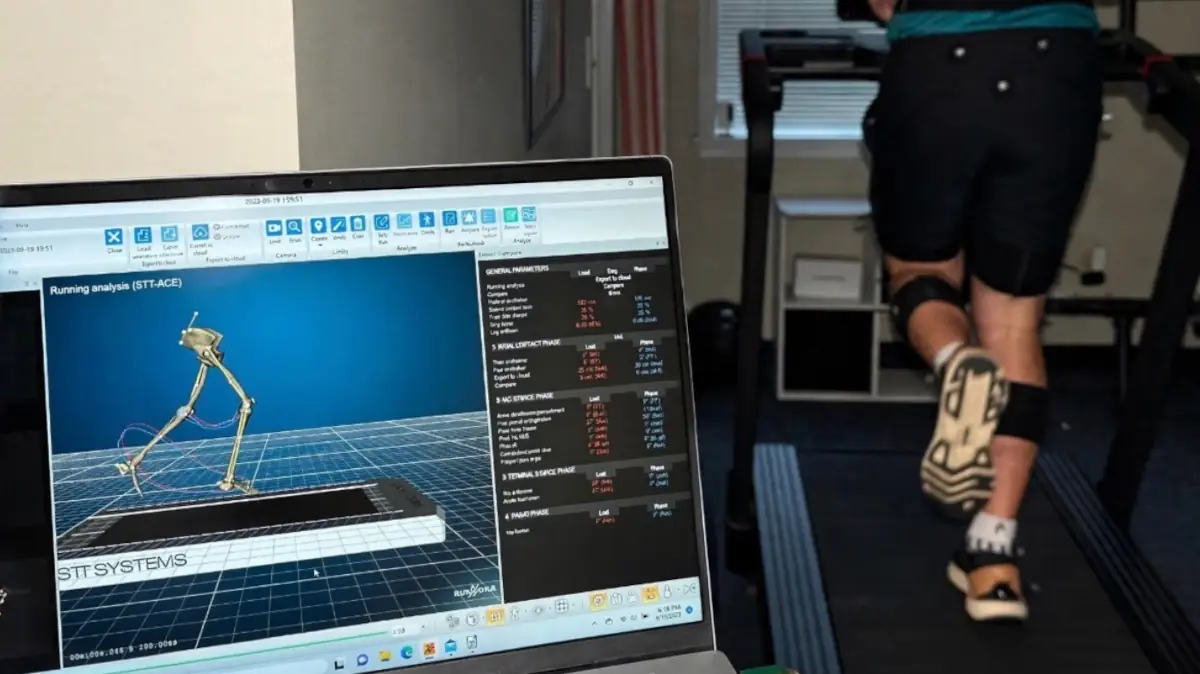 Running mechanics evaluated during a treadmill assessment